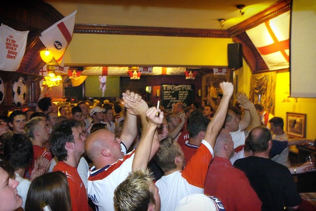 This was 2004 at the Ship and Royal pub for England's vital opening game against France in the Euros