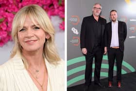 Zoe Ball is to star in a New Year special of Taskmaster, presented by Greg Davies (left) and Alex Horne (right). Both images: Getty