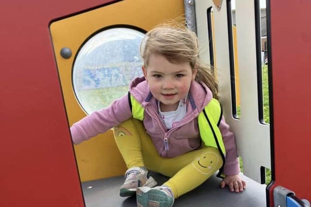 Mabel Betty Gregson, 4, has been diagnosed with Batten Disease