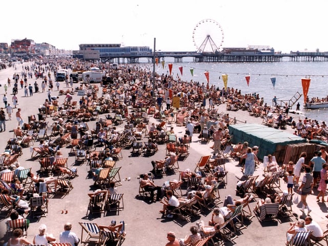 Right back to 1997 in this colourful shot of deckchairs in the sun