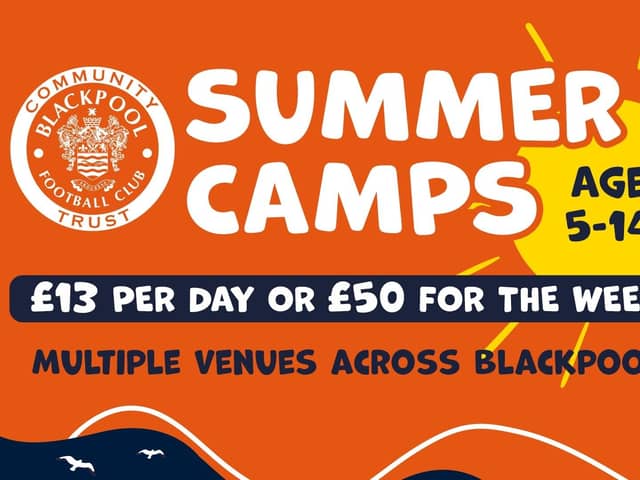 Blackpool FC Community Trust's Summer Camps return next month Photo: Blackpool FC Community Trust
