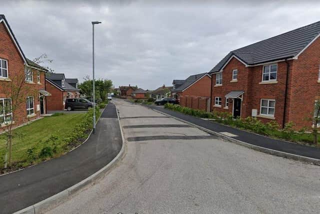 The new housing at the top of Rosslyn Avenue which has prompted the speed limit change (image: Google)