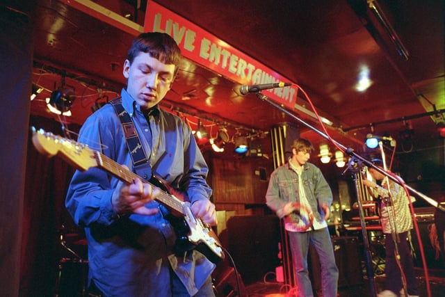 M55 on stage at the Tower Lounge in 1997