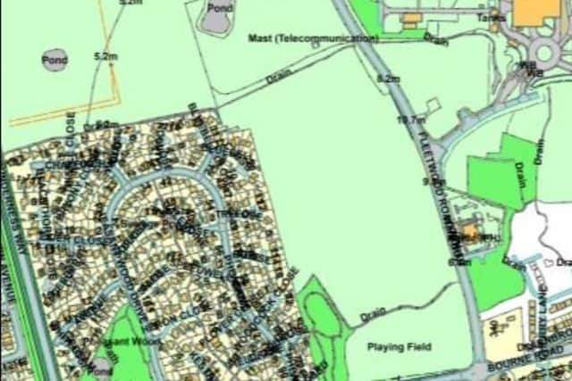 Plans to build 160 houses on land north of Bourne Way have been deferred