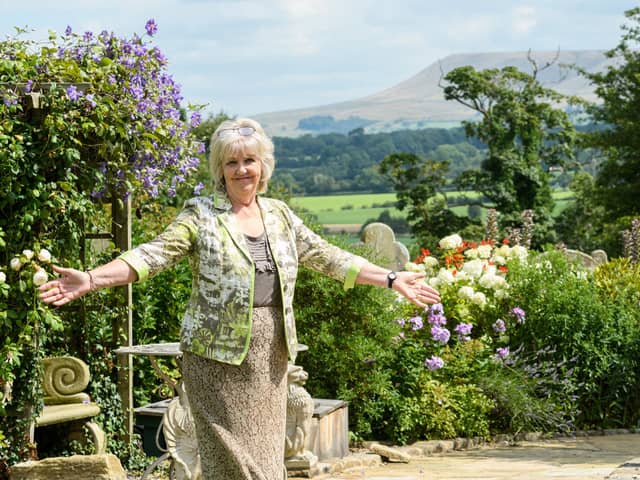 Keen gardener Jean Kay designed the gardens at Great Mitton Hall after she and husband Ken moved there 13 years ago          Photo: Kelvin Stuttard