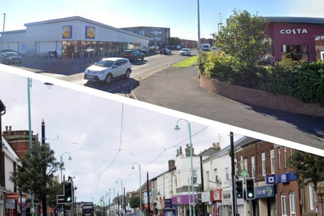 Blackpool's Brunswick ward and Fleetwood town centre have had extra officers deployed as of this week (images: Google and National World)