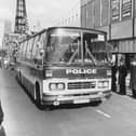 Police preparations ahead of the right to work march in October 1981