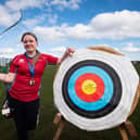Evie Finnegan won two medals with Great Britain at the European Under-21 Indoor Archery Championships in Croatia Photo: DANIEL MARTINO