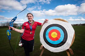 Evie Finnegan won two medals with Great Britain at the European Under-21 Indoor Archery Championships in Croatia Photo: DANIEL MARTINO