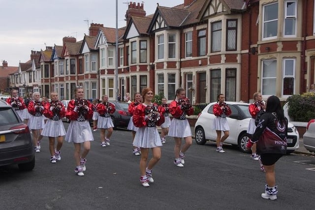 The Highbury Morris Dancers in the Fleetwood Carnival parade. Photo Garry Ford