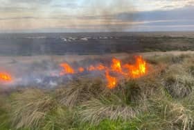 The fire on St Annes sand dunes