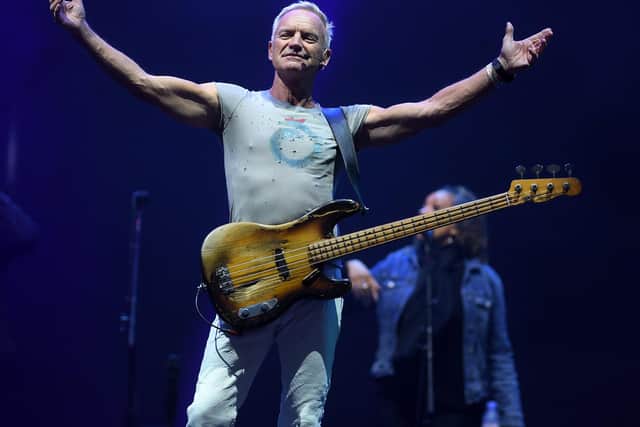 Saturday night headliner Sting last performed in Lancashire at last year's Lytham Festival.