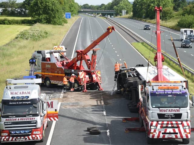 The M6 northbound was closed for 15 hours on Friday (June 17) - from 2.30am to 5.15pm - after a lorry overturned in the early hours