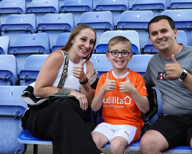 Seasiders supporters made the trip to Tranmere.