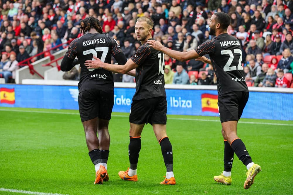 Blackpool have an impressive front line. They have one of the leading marksmen in League One. (Image: Cameron Dodd/Camera Sport)