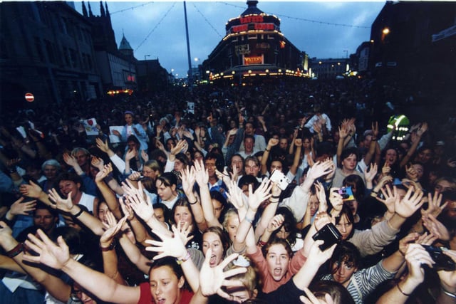 Blackpool Lights switch on -1995 , sea of hands for Bee Gees
