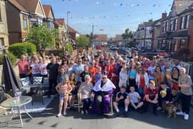 The street party on Galloway Road, Fleetwood, to celebrate the Coronation of King Charles III