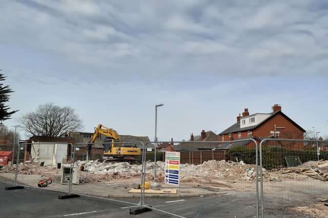 The former Pizza Hut has been demolished