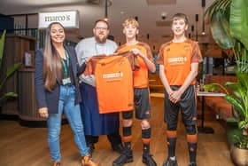 Lytham St Annes YMCA U15s who are now sponsored by Marco's New York Italian in Blackpool