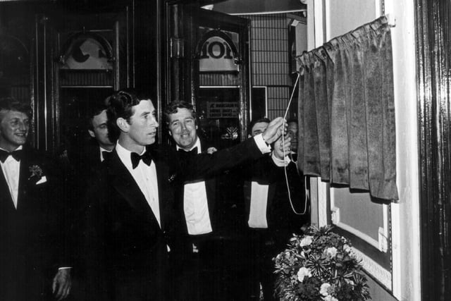 Prince Charles unveiled a plaque in the entrance of the Grand Theatre - a momentous occasion for the venue at its reopening in 1981