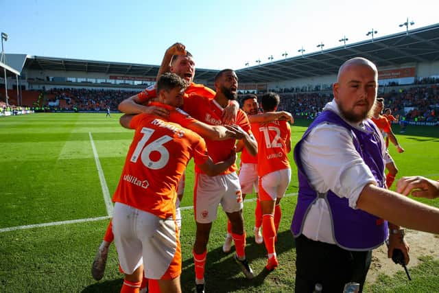Blackpool scored a late winner to overcome Wigan Athletic (Photographer Alex Dodd/CameraSport)