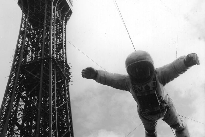 Blackpool's tribute to Neil Armstrong in the Space Age display, 1970 (Lightswork Archive copyright)