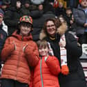 Seasiders supporters at the DW Stadium.