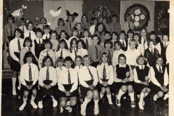 A class at Burn Naze Primary School in 1977