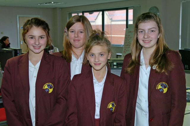 The Gazette Young Entrepreneurs of the Year competition - the Montgomery High School team. From left, Keeley Fowler, Mia Wakefield, Emma Ellis and Elise Rendell