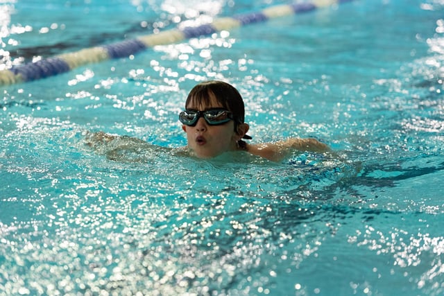 The 36th annual LSA Lions Swimarathon involved hundreds of swimmers, many of the youngsters, in teams looking to raise thousands of pounds for chosen charities. Photo: Kelvin Lister-Stuttard