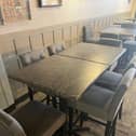 Tasteful table and seating in The Vault, which will open this month if planning consent is agreed.