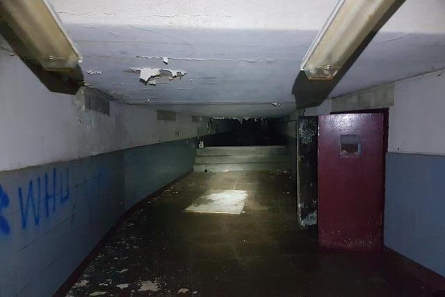 Another picture which shows the subway before it was filled in