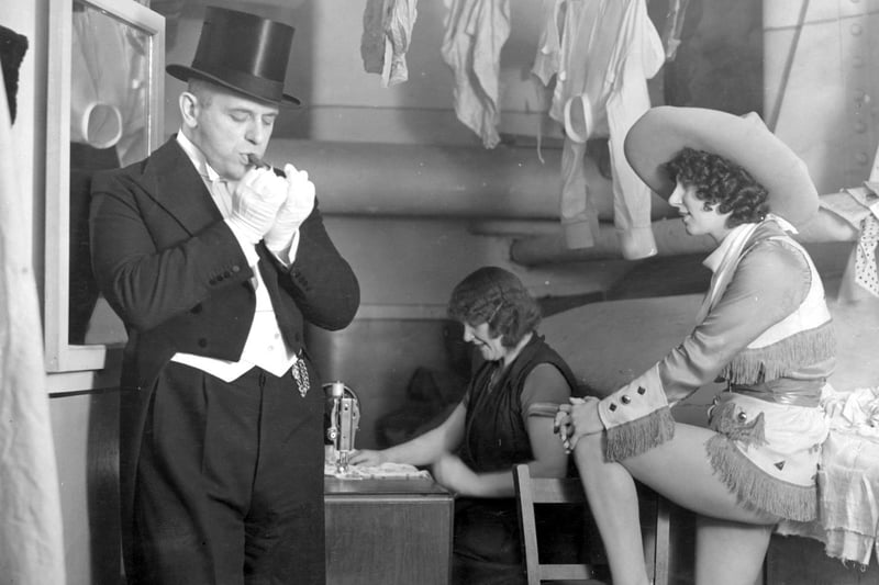 A pre-show cigar for ringmaster George Lockhart,  in one of the dressing rooms at the Tower Circus in the 1930s