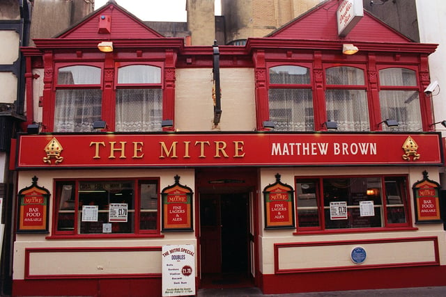 Outside view of the Mitre pub in West Street, 1996