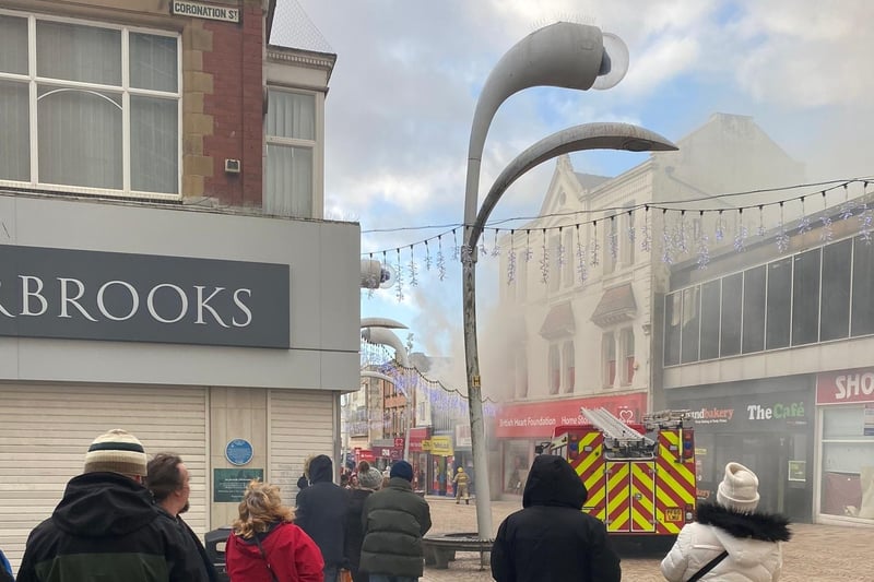 A fire broke out at the Nail Emporium in Church Street at around 1.40pm on Monday, December 26.