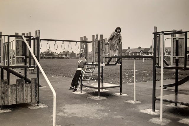 New play equipment at Fleetwood's Memorial Park was in place in 1988