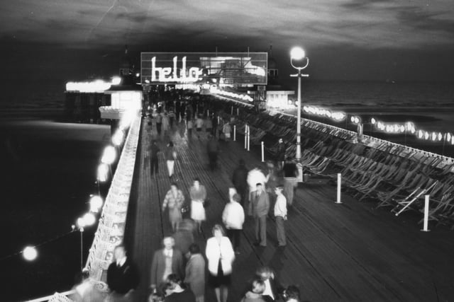 Blackpool launched a service at North Pier, to allow people to put their messages on Lasergram in 1982