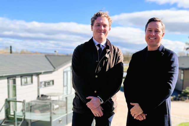 Ribby Hall Marketing Manager Stefan Cardwell and Sam Fletcher of 21Digital