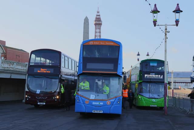 Blackpool hosts Bus Driver of the Year as promenade packed with buses