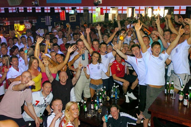 A full house at Cahoots Bar for the World Cup game against Paraguay in 2006. We won... 1-0
