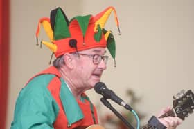 Richard Redcliffe as the minstrel 
A Right Royal Riddle at St Paul's Church in Ansdell
