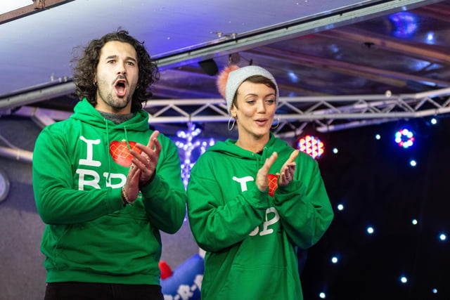 Strictly professional dancers Lauren Oakley and Graziano Di Prima arrive to officially open Christmas by the Sea in Blackpool. Photo: Kelvin Lister-Stuttard