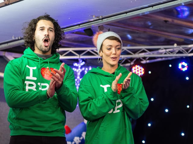Strictly professional dancers Lauren Oakley and Graziano Di Prima arrive to officially open Christmas by the Sea in Blackpool. Photo: Kelvin Lister-Stuttard