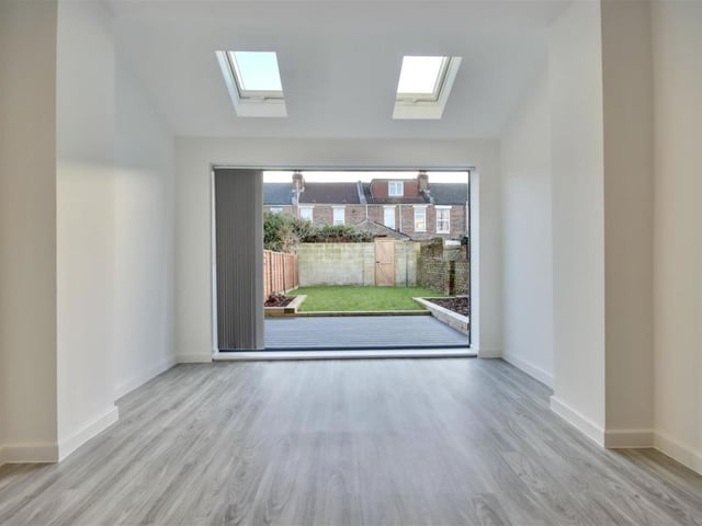 This two bedroom ground floor flat in Stubbington Avenue, Copnor, is on the market for £200,000. It is listed by Bernards.