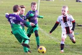 St Annes Greens and Fylde Coast Soccer Messi met in the Blackpool and District Youth Football League Picture: Karen Tebbutt