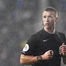 Referee Thomas Bramall disallowed the goal after deliberating with his linesman