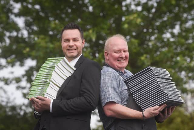 The books have been part-funded by Peter Wright's former ward budget, charity Classics for All, and private donations from individuals.
Pictured: Peter Wright and Chris Lowry