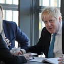 Blackpool Gazette editor Nicola Adam interviews Prime Minister Boris Johnson MP, before his speech at the conference. 
Day two of the Conservative Party Spring Conference, held at the Winter Gardens, Blackpool on March 19, 2022