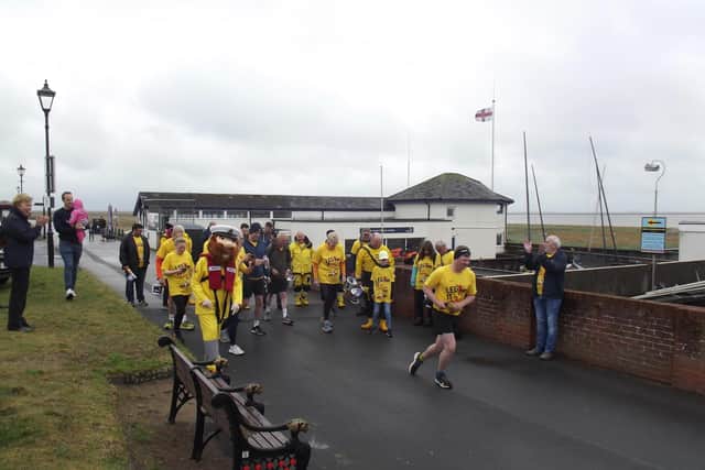Lytham farmer and TV presenter Tom Pemberton set off Leg It for the Lifeboats for 2022 on May 1