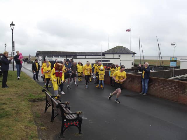 Lytham farmer and TV presenter Tom Pemberton set off Leg It for the Lifeboats for 2022 on May 1